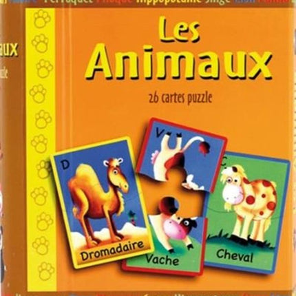 Les animaux - 26 cartes puzzle N.E.