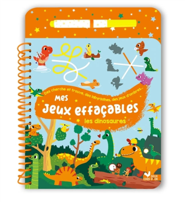 Mes jeux effaçables : Les dinosaures