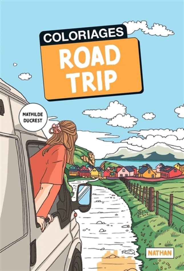 Carnet de voyage coloriages : road trip