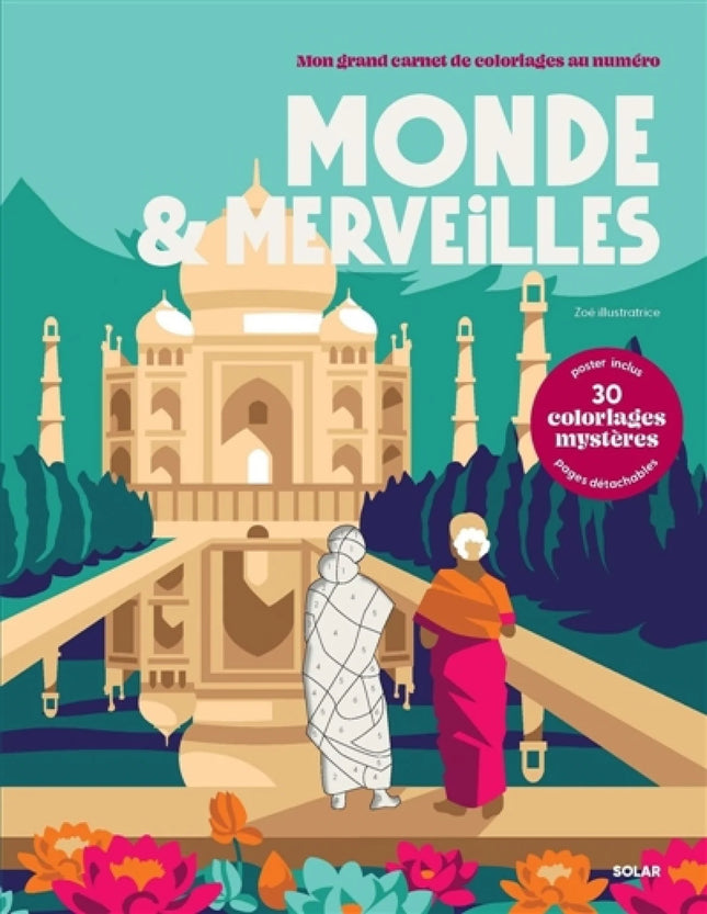 Color by number: Around the world