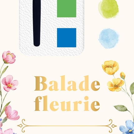 Marque-pages à peindre à l'aquarelle - Balade fleurie