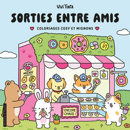 Sorties entre amis - Vivi Tinta - Coloriages cosy et mignons - Cosy colo
