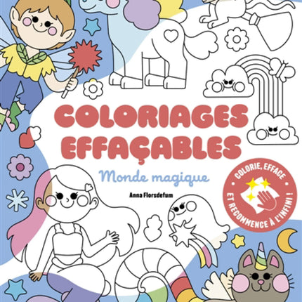 Erasable coloring: Magical world