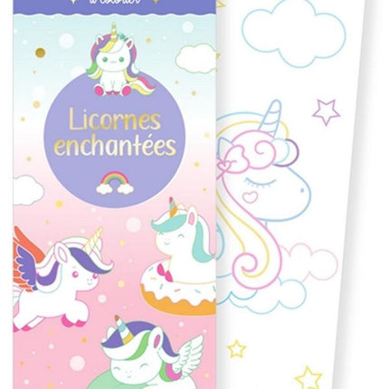 Licornes enchantées - Mes petites cartes à colorier
