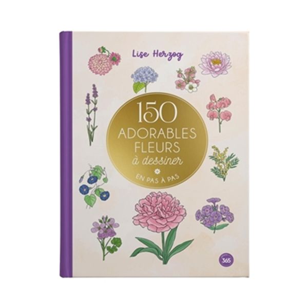 150 adorable flowers to draw step by step