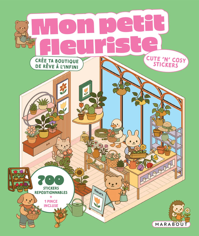 Cute 'n' cosy stickers - Mon petit fleuriste