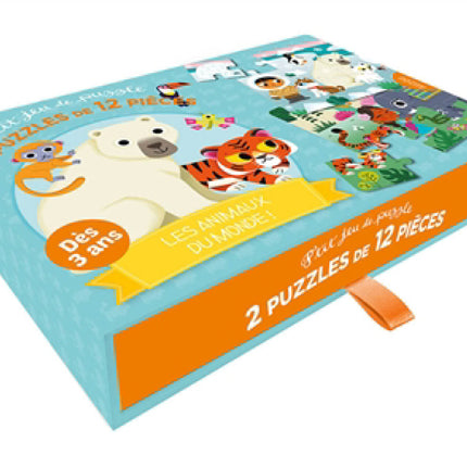 Little puzzle game: 2 puzzles with 12 pieces