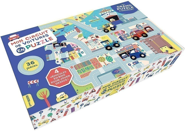 Mon circuit de voitures en puzzle