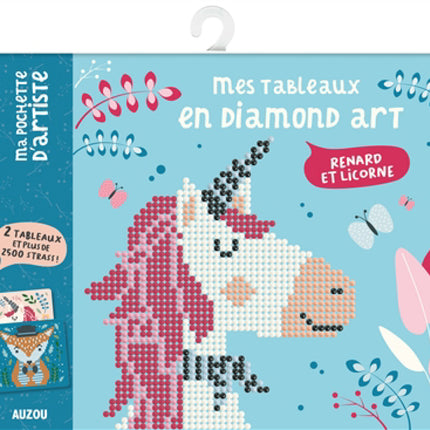 Mes tableaux en diamond art : renard et licorne