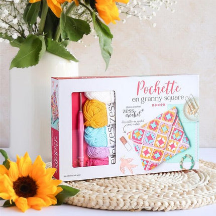 Granny Square Pouch Box