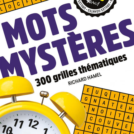 Méga grand - Mots mystères : 300 grilles thématiques