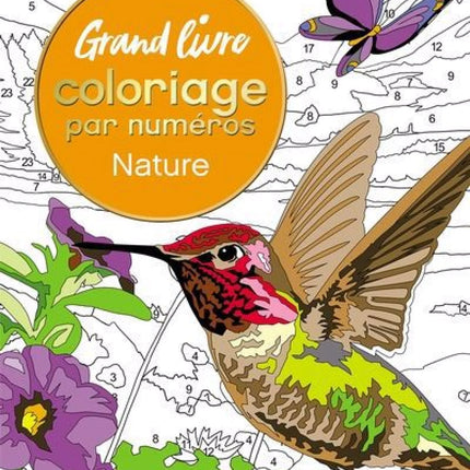 Grand livre de coloriage par numéros - Nature