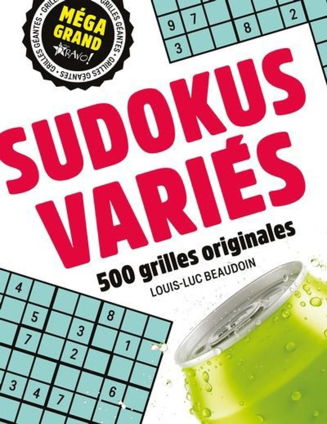 Méga grand - Sudokus variés : 500 grilles originales