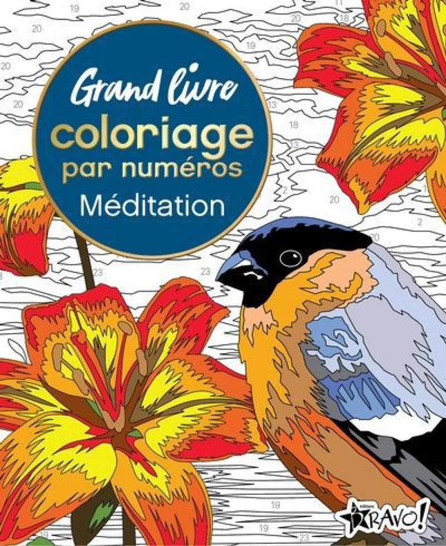 Color by Number Coloring Book - Meditation