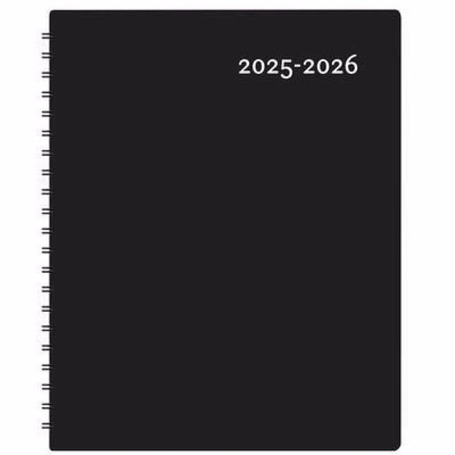 Agenda Maxi Noir Scolaire 2025-2026