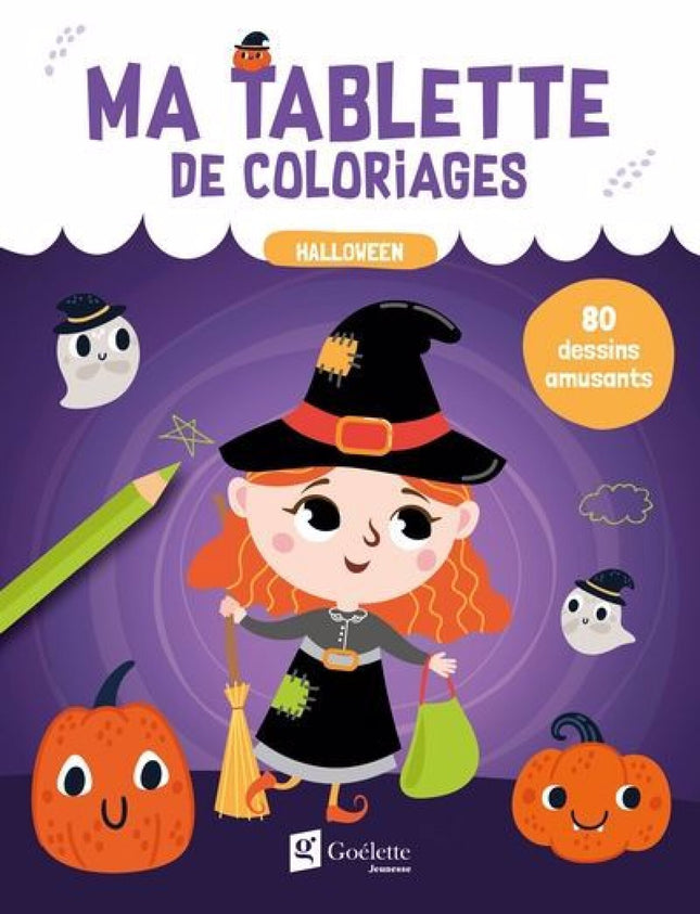 Ma tablette de coloriages - Halloween : 80 dessins amusants