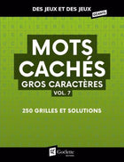 Mots cachés gros caractères vol. 7 : 250 grilles et solutions