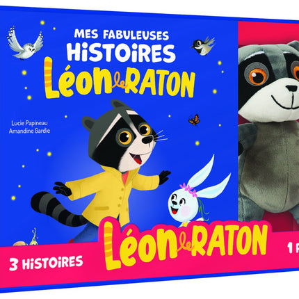 Mon coffret peluche Léon & Raton - 3 histoires