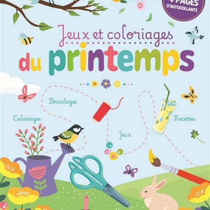 Spring games and coloring pages