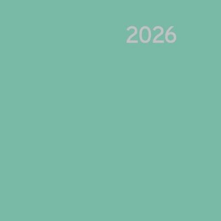 Agenda hebdomadaire 2026 - Turquoise - Beaux papiers