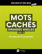 Mots cachés grandes grilles vol. 5 : 125 grilles et solutions