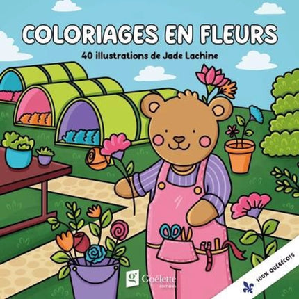 Coloriages en fleurs - 40 illustrations de Jade Lachine