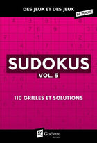 Sudokus vol. 5 : 110 grilles et solutions
