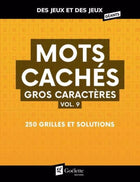 Mots cachés gros caractères vol. 9 : 250 grilles et solutions
