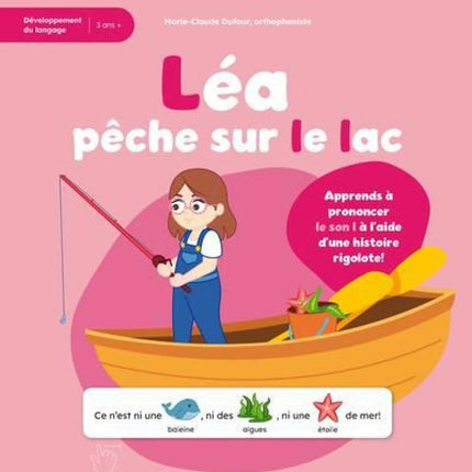 Léa pêche sur le lac