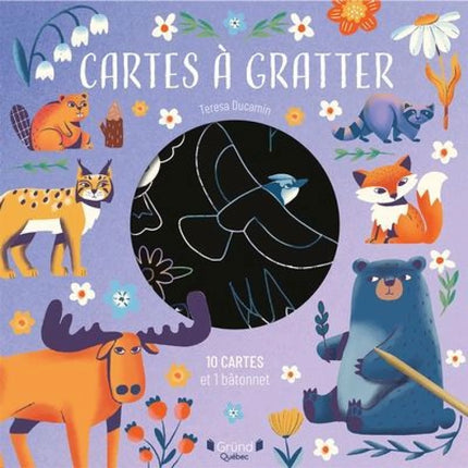 Cartes à gratter - Les animaux du Québec
