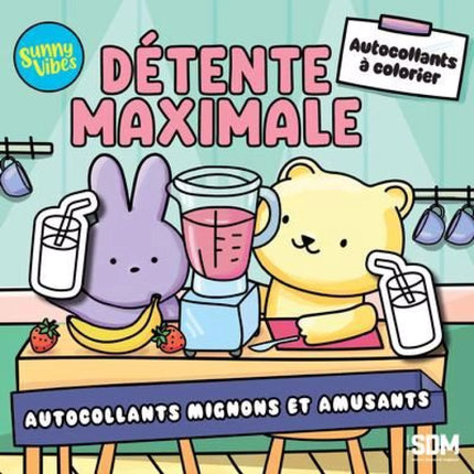 Sunny Vibes : Détente maximale - Autocollants mignons et amusants