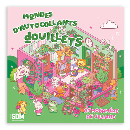 Mondes d'autocollants douillets - atmosphere de village