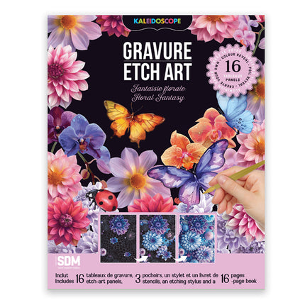 Fantaisie florale Coffret créatif - Gravure