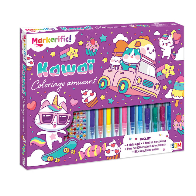 Coloriage amusant - Kawaï Coffret créatif - Markerific