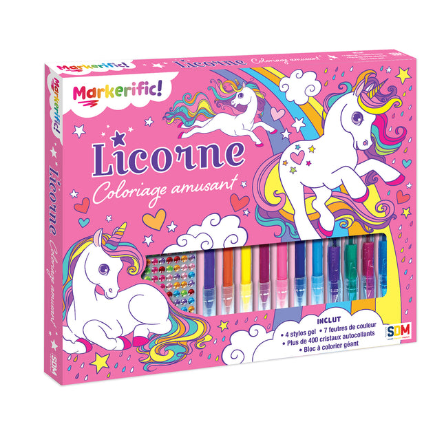 Coloriage amusant - Licorne Coffret créatif - Markerific