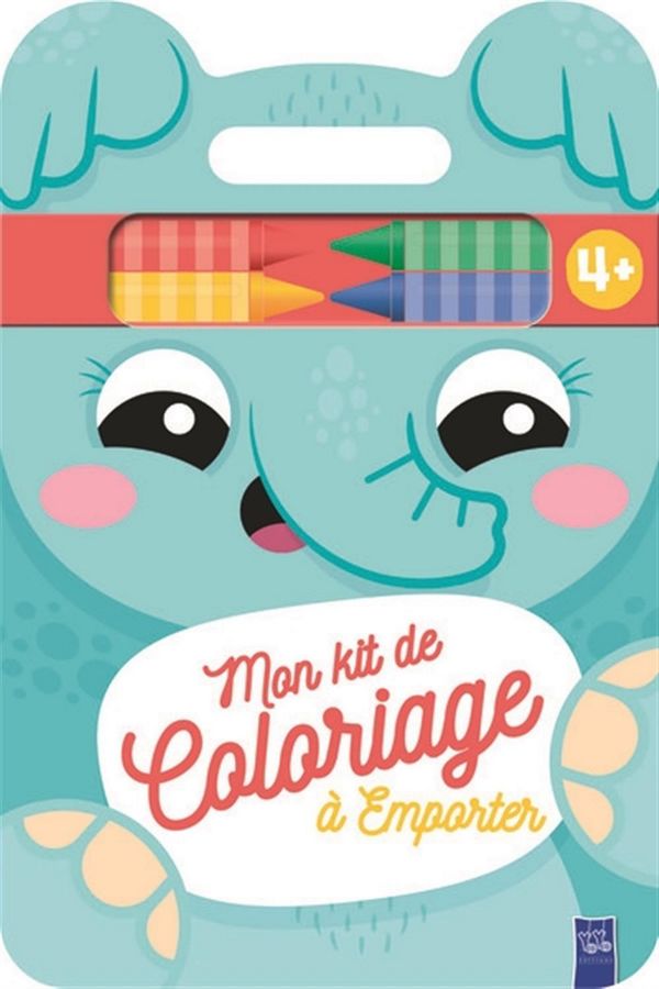 Éléphant - Mon kit de coloriage à emporter 4+