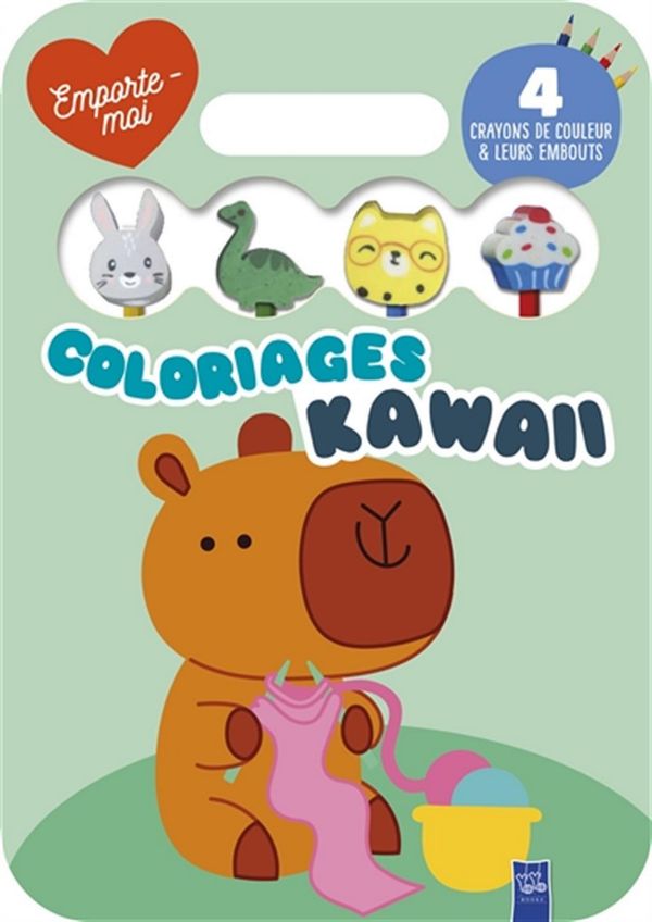 The Capybara - Take Me Away - Kawaii Coloring Pages