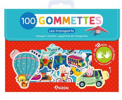 Les transports : 100 gommettes