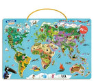 My magnetic world map puzzle: I discover the world with Wolf