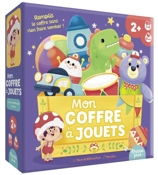 Mon coffre à jouets : Remplis le coffre sans rien faire tomber !