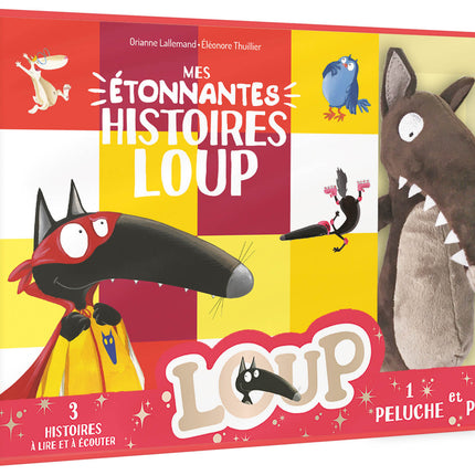 Coffret peluche - mes étonnantes histoires Loup