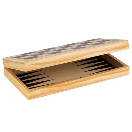3 en 1 Échecs - Dames - Backgammon