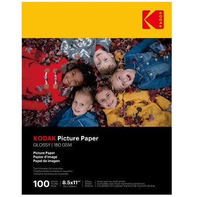 Pack. 100 Kodak photo boxes 8.5x11 180gsm