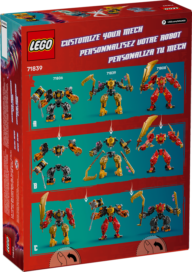 Lego Ninjago 71839 Le robot de combat de Spinjitzu d’Arin