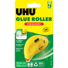 UHU PERMANENT ADHESIVE ROLLS, 6.5 MM X 9.5 M