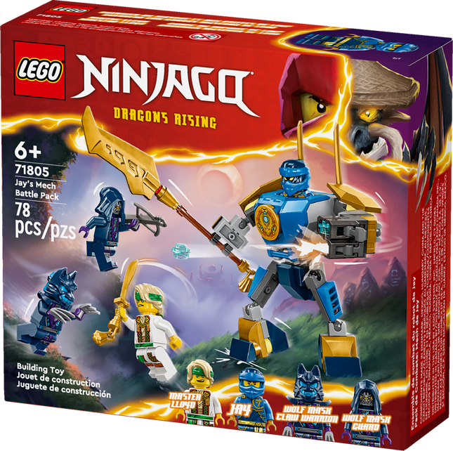 Lego ninjago 71805 jay's mech battle pack