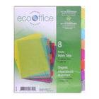 Pqt 8 séparateurs en plastique éco office