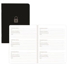 Cahier Mots Passe 5X3,5 Noir Blueline
