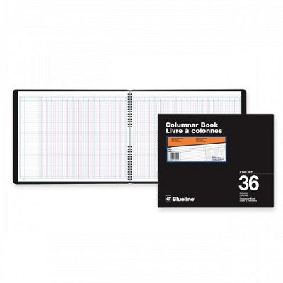 Blueline A769 Livre À Colonnes 12 X 14-15/16 Po 36 Colonnes