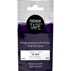 Tape-P-Touch Tz Compatible Laminated, 12Mm Black On White